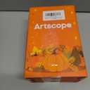 2 x Artscope Fall Decorative Throw Pillow Covers 18x18 Inch Set of 4 Fall Gifts for Home Decor, Buffalo Plaid Autumn Pumpkin Maple Leaves Harvest Decoration Pillow Cases for Home Sofa Couch Decor-Orange A