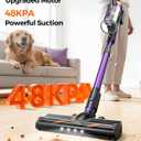 Cordless Vacuum Cleaner for Home, 580W/48KPa Powerful Suction, 65 Min Runtime, Lightweight Stick Vacuum with Touch Screen & Wall Mount, Handheld Vacuum for Pet Hair, Carpet & Hard Floors