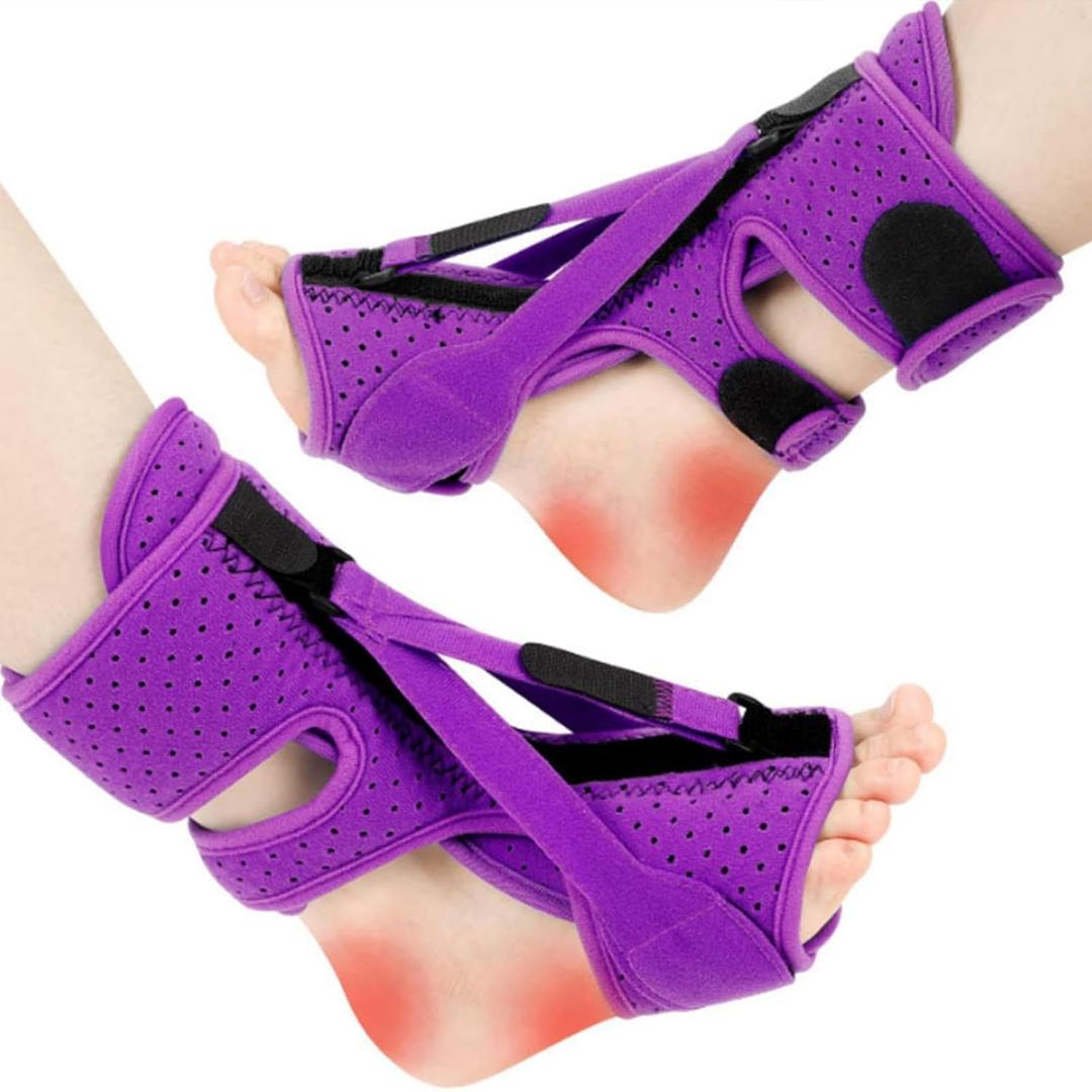 AFO Foot Drop Brace - Drop Foot Braces - Foot Drop Brace for Walking - AFO Brace - Drop Foot Brace for Walking - Ankle Foot Orthosis for Foot Drop - Foot Drop Orthosis, Purple