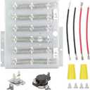 964p3 61927 Dryer Heating Element, Replaces Part Number 964p3 61927 D510329p 61195, Fits Models ADE3SRGS173TW01 ADE3LRGS171TW01 ADE30RGS171TW01, Dryer Heating Element Include Thermal Fuse