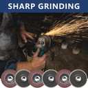 4 Inch Flap Discs, Akamino 20 PCS 40 60 80 120 Grit Assorted Sanding Pad for Angle Grinder, Compatible with Dewalt Makita
