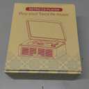 CD Player with Speakers Bluetooth Nostalgic Retro Portable CD Players for Home Wood Music Player FM Radio for HomeWired and Remote Control-Walnut Brown