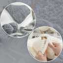 8 Pack Chunky Chenille Yarn for Crocheting & Knitting, 29.5yds 5 oz Each Skein Soft Fluffy Kitting Set, Thick Velvet Plush Yarn for Handcrafts Weaving Making Blankets (White Grey)