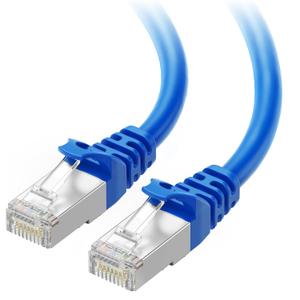 Cable Matters 10Gbps Snagless Short Shielded Cat 6A Ethernet Cable - 3ft, Cat 6A Cable, Cat6A Cord, Ethernet Cord, Blue