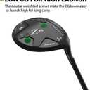 MAZEL Z35 Mens Golf Fairway Woods 5,Right Handed, Standard 5-wood size, Graphite(Black,2024 Model)