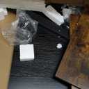 Huuger Computer Desk, 63 Inch Office Desk, Gaming Desk with Storage, Writing Desk Work Desk for Home Office, Study, Modern Simple Desk, Large Legroom, Metal Frame, Rustic Brown and Black