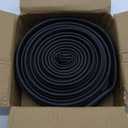16.5FT 0.19" P-Bulb EPDM Rubber Garage Door Bottom Seal  Weather Stripping for Single-Channel Doors, Black