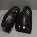 Tresound LED Tail Light for Chevy Colorado 2004-2012, GMC Canyon 2004-2012 Rear Taillight Assembly Chrome Housing Smoked Lens