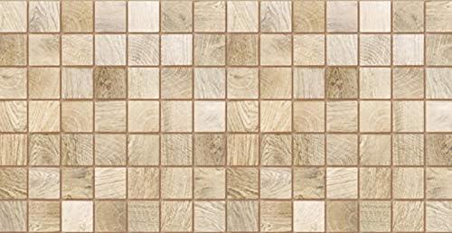 3D Wall Panels Tiles Wood Look Decorative PVC Plastic Cladding Modern (Stained Wood) 10 prs