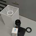 Bedside Table Lamp with Touch Control & USB C+A Charging Ports LED Desk Lamp with 2 AC Outlets, Minimalist Nightstand Light with Black Fabric Shade for Bedroom, Living Room, Office, White