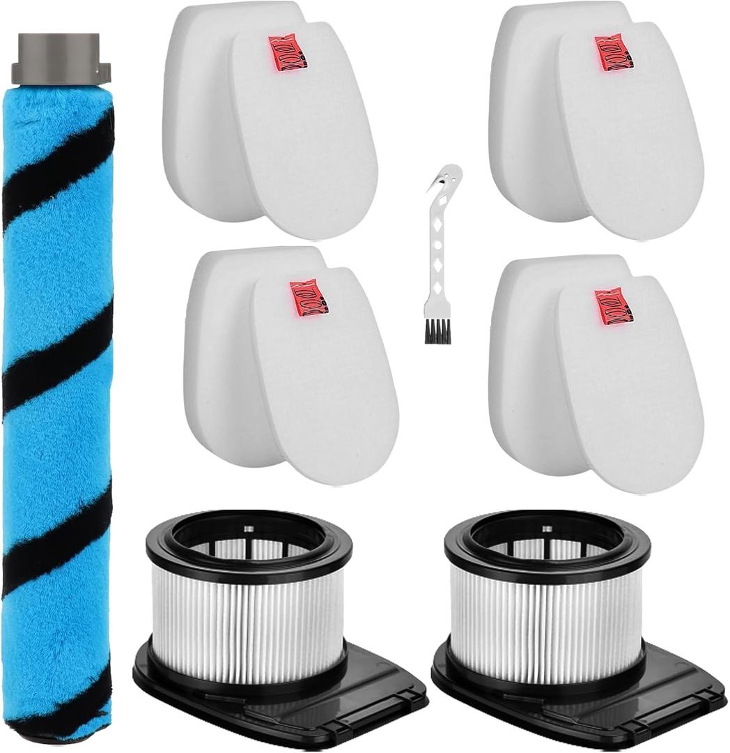 HEPA Filter Brush Roller Accessories Compatible with Shark IZ662H Vertex Pro Lightweight Duo Clean PowerFins Cordless Stick Vacuum Cleaner Replacement Parts XHFIZ500 XFFKIZ600 855FFJ362H