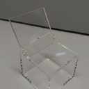 Clear Acrylic Qtip Holder With Lid Cotton Balls Swab Organizer,Square Q Tip Storage, Floss Picks, Bath Salts, Cotton Wab Holder,Home Bathroom Decor (DP011) 3.5" x 3.5" x 3.5"