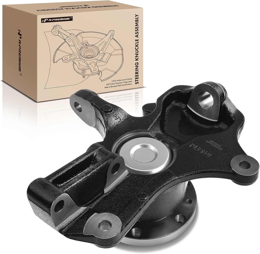 A-Premium Front Left Steering Knuckle & Wheel Bearing Hub Assembly Compatible with Mercedes-Benz NCV3 Series Sprinter 3500 2010-2014, 2015-2017 (RWD), Driver Side