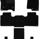 WENNEBIRD Superior Carpet Floor Mats for 2021-2026 Cadillac Escalade 7 Seats (Not for 8 Seats & ESV), 0.6-Inch Ultra-Thick, Noise-Reducing, All-Weather Waterproof Anti-Slip – 4-Pc Set