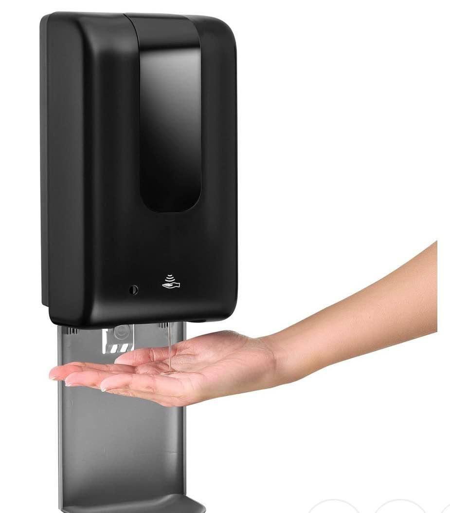 Automatic Hand Sanitizer/Soap Dispenser Touchless Electronic Motion Sensor Release for Gel & Liquid Solutions + Anti-Drip Catcher Tray & Large Capacity Refillable Tank of 1200ML/40OZ 16x13.3x30 CM
