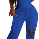 Nimsruc Two Piece Outfits For Women Casual Sleeveless Sweat Suits (XX-Large, S6596 Blue)