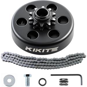KIKITE Go Kart Clutch 3/4" Bore 10 Tooth For 40/41/420 Chain, Mini Bike Chain Centrifugal Clutch 10T Fit Predator 212 6.5HP