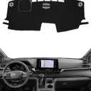 Dash Cover for Toyota Sienna 2021-2025 Accessories Black Flannel Dashboard Cover Mat Car Dashboard UV Sun Protection
