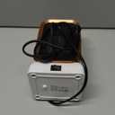 Space Heater for Indoor Use, 1000 Watts High Output & 2 Speeds, Electric Small Heater for Office Desk Home (White) (White)