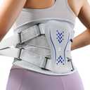 2 x Thin Back Brace for Women Lower Back Pain Relief, Slim Fit & Lightweight for Wearing Under Clothes, Ideal for Sciatica, Scoliosis, Posture, Lifting, Size M