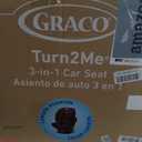 Graco Turn2Me 3-in-1 Rotating Convertible Car Seat, London, Rear-Facing Rotation Only, Forward-Facing Mode, Highback Booster Up to 100 lbs, Adjustable Headrest & Harness, Steel Reinforced Frame. EXP: 10/08/2035