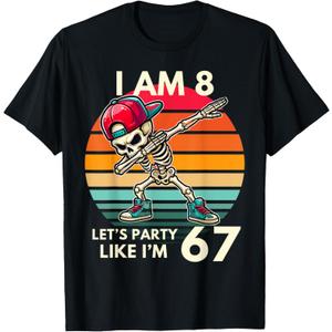 I'm 8 Year Old 8th Birthday 67 Party Like I'm 6 7 Boy Kids T-Shirt Small