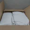 ELNIDO QUEEN Goose Feather Down Fiber Pillows King Size Set of 2Luxury Hotel Collection Bed Pillows for Sleeping Down Surrounded Pillows 2 Pack, Soft  Fluffy for Side, Back Sleepers 20x36 in