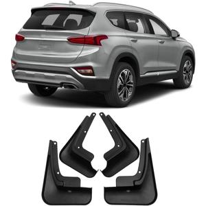 4Pcs/Set Car SUV Mud Flaps Splash Guards Fender Mudguard for Hyundai Santa Fe 2019 2020 2021 2022 2023, (Not Fit for XL Models)