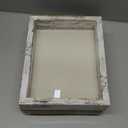 Califortree Rustic White 8x10 Picture Frame - Display Photos 5x7 with Mat or 8x10 Without Mat - HD Glass Inside, Horizontal and Vertical Display Frames for Wall and Tabletop - 1 Pack