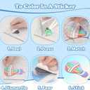 2 x MyPixie Foil Art & Fun - No Mess Princess Foil Crafts for Kids,Arts & Crafts Kits, DIY Creative Activity, Christmas Birthday Gifts for Girls 4 5 6 7 8 9 10 Year Old (Unicorn)