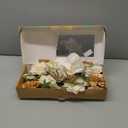 Ling's moment Fake Flowers Box, Faux Artificial Greenery Stems Foam Roses Anthurium Silk Orchid Hibiscus Fabic Flower for Centerpieces Bouquet Wedding Vase Decorations, White & Brown, Deluxe Combo