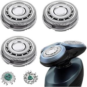 Gleway SH60 Replacement Head Blades Series 6000 Compatible with Philips 6000 Series Electric Shaver Razors Replacement Blades for Series 6000 Shaver Cleaning Brush for S6880/81 S6810/82 S6850/85