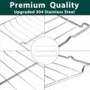 MHL63411403 Oven Rack Stove Replacement Parts for LG Oven Racks Range Stove Oven Rack 304 Stainless Steel Shelf Rack 16 x 24.75 LG LDG4313ST LRE3061ST LSG4513ST LSG4513BD Wire Rack 1 Pc