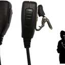 2 Pin FBI Earpiece/Headset for Walkie Talkie with Clear Sound PTT MIC&Soft and Comfort Acoustic Tube for UV-5R BF-F8HP BF-888S, Kenwood TK3230 Two Way Radio (1 Pack)