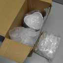 60 Pack Heart Shaped Cake Pans  3.4oz Mini Aluminum Foil heart shape Cupcake pan with Lids, Spoons & Heart Stickers  Disposable Mothers Day Baking Tins Supplies for Gifts, Red