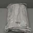 Cream Linen Blackout Curtains 84 Inches Long, Ripple Fold Pleated Cottage Core Curtains for Bedroom, Ivory Colored Back Tab or Rod Pocket Black Out Thermal Insulated Drapes for Living Room Livingroom (50"W x 84"L (Pack of 2))