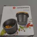 Zassenhaus Cast Iron Spice Grinder Set with Beech Wood Lid, Spice Mill, Herb and Seed Grinder, 3 Inches (Black)