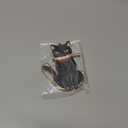 Black Cat What Wooden Christmas Ornament - Fun Black Kitten Holiday Decoration for Kitten Owners - Festive Tree Ornament with Cat in a Christmas Tree Design