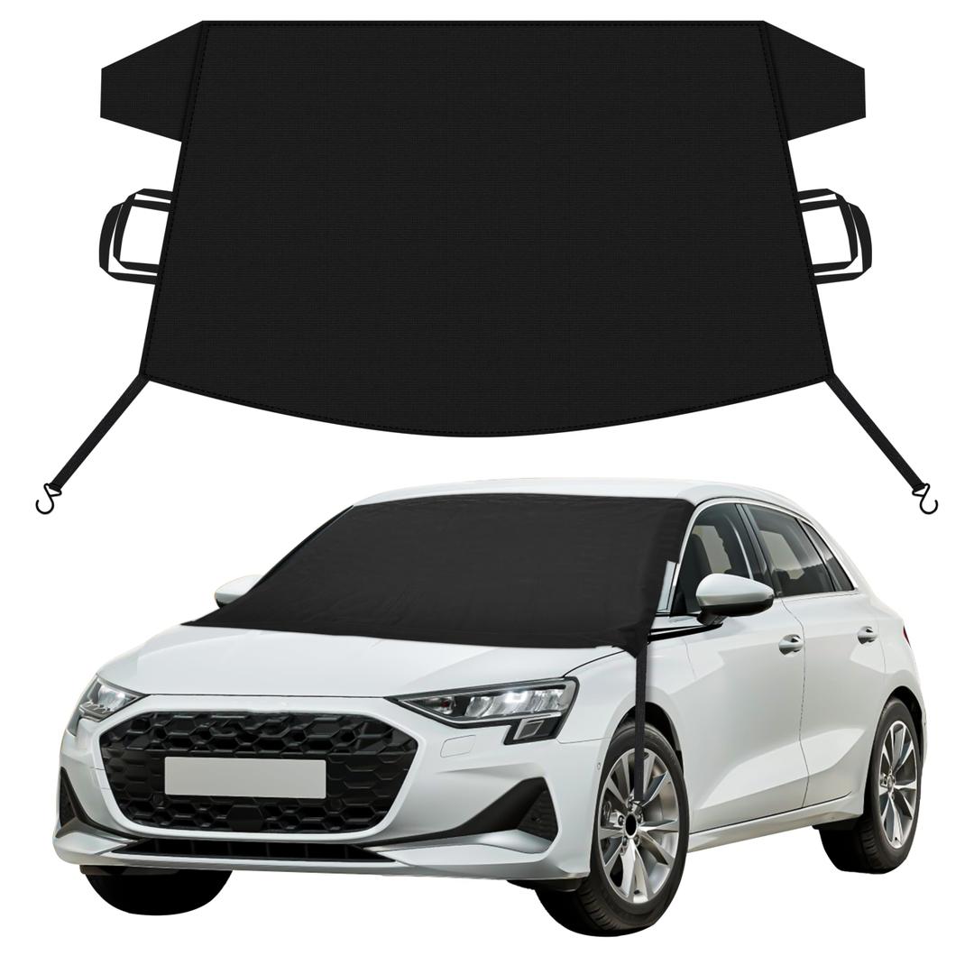 EcoNour Snow Cover Honda CRV | Designed with S-Hook Elastic Strap Windshield Cover for Ice and Snow | Enhanced 600D Oxford Fabric Frost Cover | Water, Heat & Sag-Proof Windshield Cover