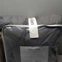Calvin Klein - Twin/Twin XL Comforter Set, Modern Cotton Washed Percale Bedding with Matching Shams, Oeko-Tex Certified (Washed Percale Graphite Grey, Twin/Twin XL)