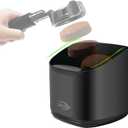 IKAPE Espresso Knock Box for Coffee Grounds, Barista Tool Enhanced for Better Manipulation - Black Espresso Machine Coffee Puck Disposal Box (Black without Brush)