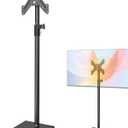 TV Stand with Mount 70 Height Adjustable Floor Monitor Stand 360Swivel Universal Tiltable Tall TV Floor Stand for 12 to 43 inch Flat Screen Bedroom Curved TVs Display Trolley Stand