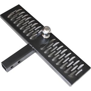 Rigid Steel Construction Rear Hitch Step for 2 Opening Receivers (Hitch Step with 2" Ball)