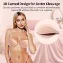 Sticky Bra,Self-Adhesive Bra,Strapless Bra Invisible Push up Lift Silicone Bras for Backless Dress