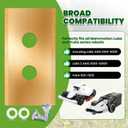 Huazu Replacement Blades for Mammotion Luba & Yuka All Series, 36pcs Titanium-Coated Robotic Replacement Lawn Mower Blades with Washers & Screws