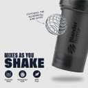 BlenderBottle Classic V2 Shaker Bottle Perfect for Protein Shakes and Pre Workout, 20-Ounce, Black