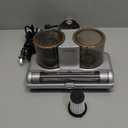 Mattress Vacuum Cleaner, 16kPa Bed Vacuum Cleaner with 253.7nm UV-C Light, Ultrasonic & 140 Heating, Dual Cup & Widen Suction Port Handheld Vacuums for Bed, Sofa, Couch, Crib (500W, Corded) (Silver)