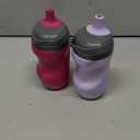 Tommee Tippee Insulated 9oz Sporty Spout Toddler Water Bottle, No Spill, Sippy Cups for Toddlers 1-3, Two-Piece Valve Helps Stop Spills, Lilac & Plum, BPA Free, Pack of 2
