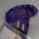 Morvally 33.5 Inches Purple Long Braided Ponytail Wig - Anime Cosplay Wigs for Halloween Costume Party (Purple)