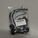 8 Pack Phenolic Candelabra E12 Base Socket with 1.25 Inch Shoulder and Screw Ring, 8 Inch Wire Leads Lamp Holder Light Sockets(with Ring and Wire)